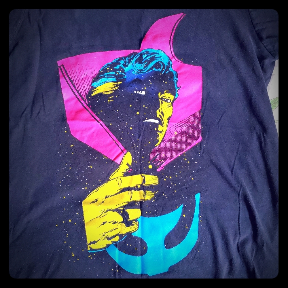 Black Tee with Dr. Strange Graphic
